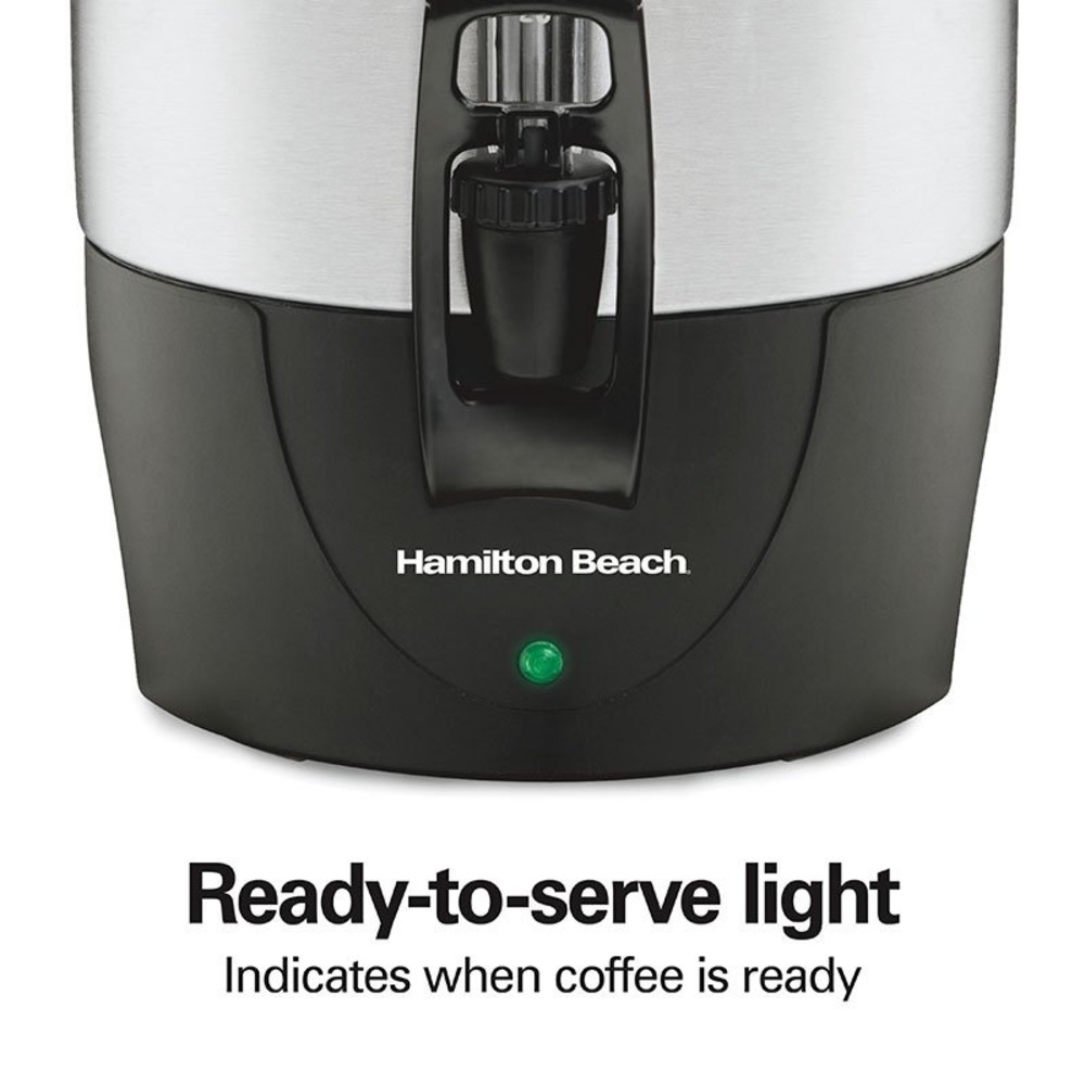Hamilton Beach Coffee Urn Unisex 40 Cup Silver NIB Dispensing Percolator 40540 - Picture 5 of 9